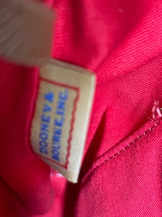 Dooney & Bourke 1975 Embossed Lizard Dark Brown Leather Shoulder Bag - Picture 3 of 15